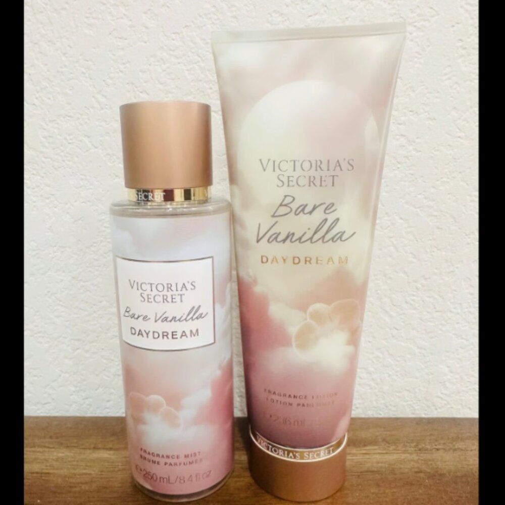 VICTORIA SECRETS BARE VANILLA DAYDREAM BODY MIST & LOTION SET - NWT
